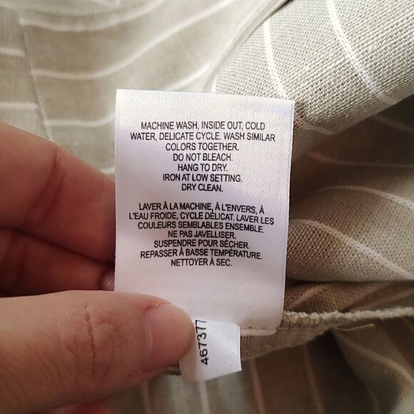 Penningtons New With Tag Size 28 Striped Linen Blend Shorts - Picture 12 of 12